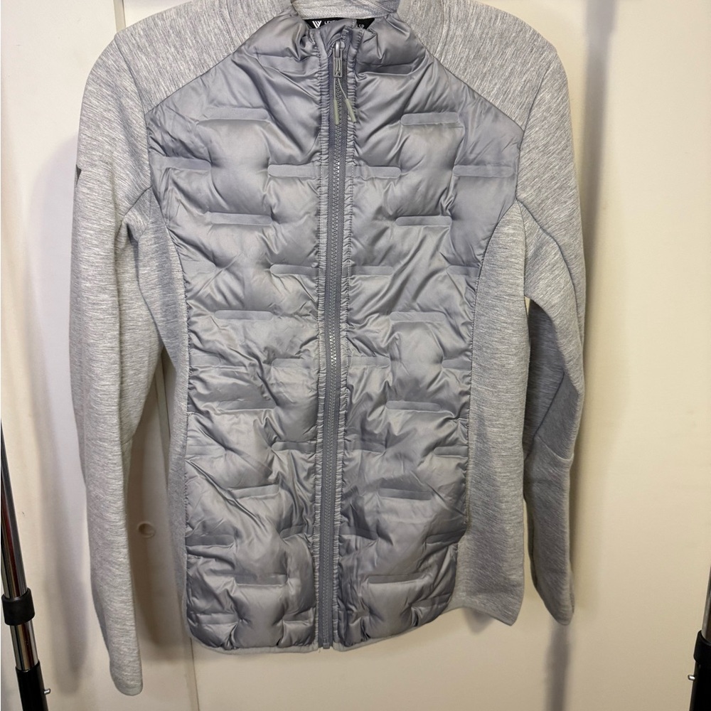 Levelwear Zion Ladies Heather Pebble/Gray Down Activewear Coat Small